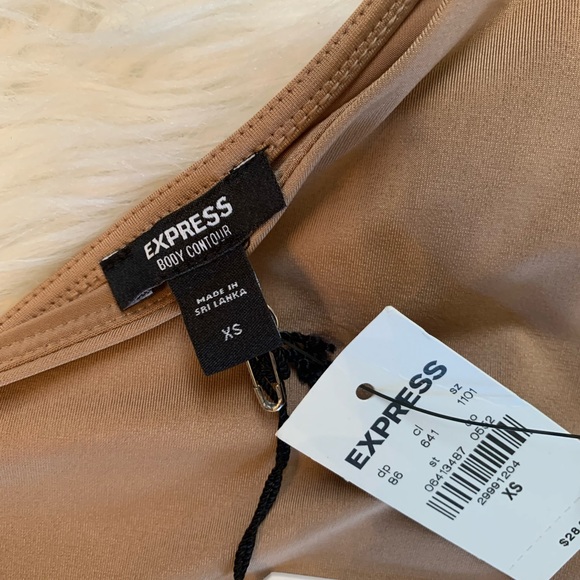 Express, Size X-Small, Tan One Shoulder Tank - Picture 3 of 4